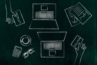 sorunlar ve çözümleri ofiste alışverişi insanlar