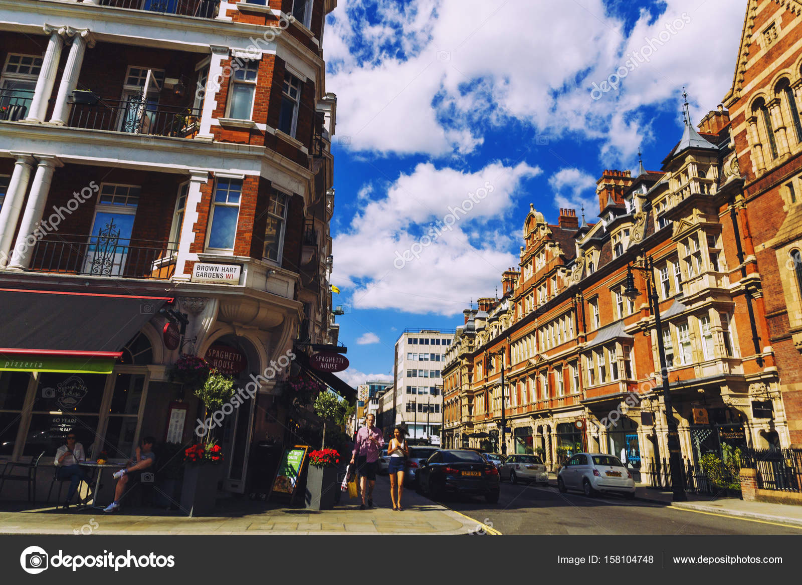 Detail of London city centre near Duke Street and Oxford Street – Stock