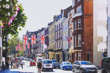 Londra şehir cen varlıklı bölgede, Mayfair Bruton sokak