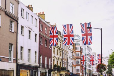 Londra şehir cen varlıklı bölgede, Mayfair Bruton sokak