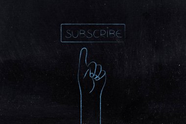 Web sitesi abone düğmesini işaret ver