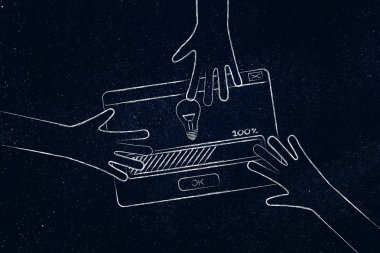 eller fikir açılır bir iletiyle kapma