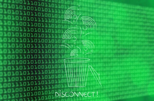 çöple birlikte atılır kablosuz simgeleri