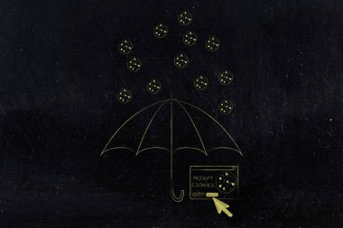 açılır pencere düşen tanımlama bilgilerini korumak şemsiye