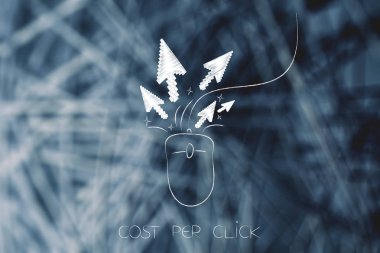 fare işaretçi okları, tıklama başına maliyet ile