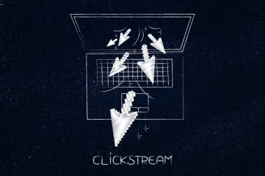 ekran dışında clickstream kavramı yayılmasını fare işaretçileri