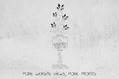 fare işaretçisini tıklama sikke, Internet kar işlenir.