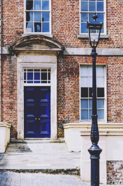 İrlanda Dublin Castle'nın avluda mimari detay