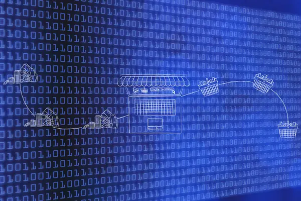 laptop tam alışveriş için nakit para--dan online alışveriş sepetleri