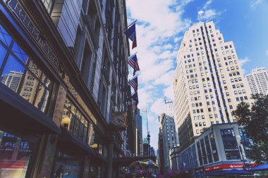 Midtown Manhattan'ın Herald Meydanı detay