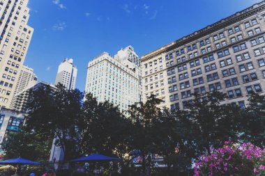 Midtown Manhattan'ın Herald Meydanı detay