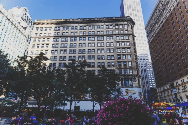 Midtown Manhattan'ın Herald Meydanı detay