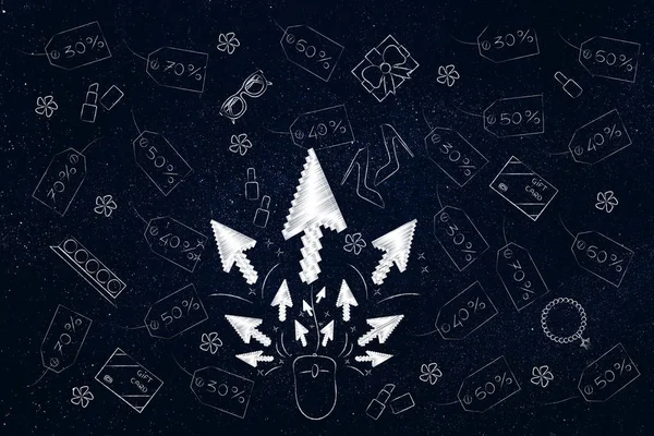 fare ile ortaya çıkıyor ve moda bol tıklayarak imleçler