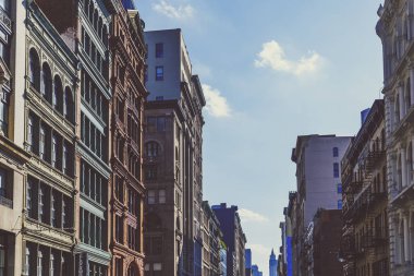 Mimari ve Broadway Manhattan boyunca güzel binalar