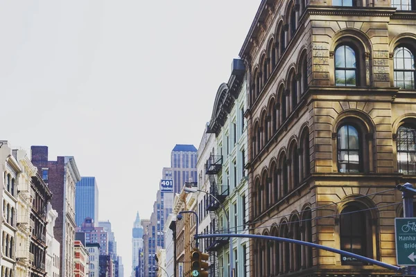 Mimari ve Broadway Manhattan boyunca güzel binalar