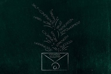 Önümüzdeki o başarılı olmaları için gereken öğeleri ile motivasyon bülten