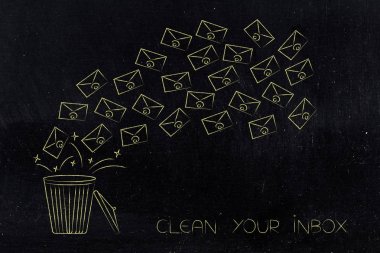 Grup e-posta kutusu içine uçan