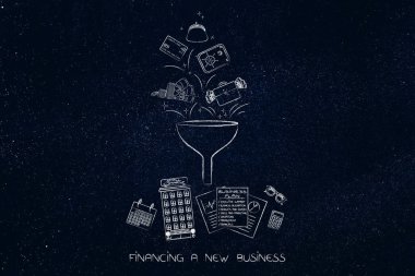 Huni içine şirket boğa ödemelerin farklı yöntem işleme