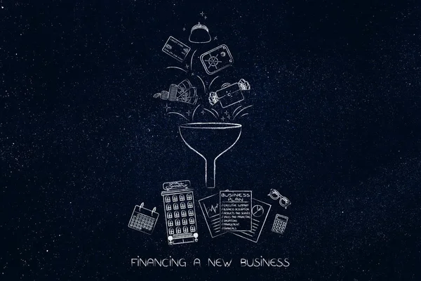 Huni içine şirket boğa ödemelerin farklı yöntem işleme