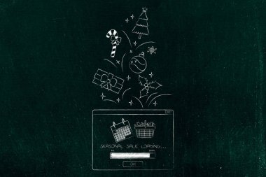 Noel hediyeleri ve decoratio mevsimlik satış açılır iletiyle