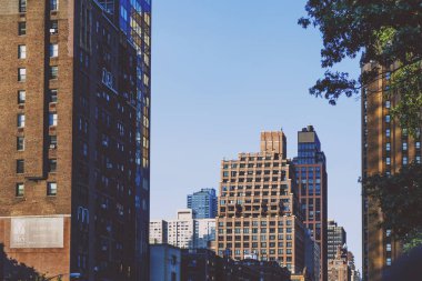 Manhattan'ın Midtown doğuda 1st avenue detayını hemen sonra