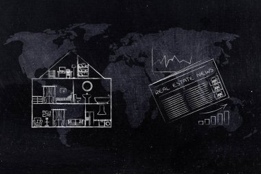 Oda planı ve Gayrimenkul Sektörü istatistikleri gazeteyle ile ev