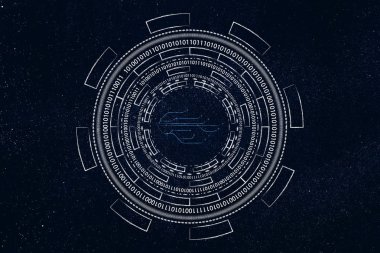 soyut teknoloji cybe tarafından çevrili Internet bağlantı çizgileri