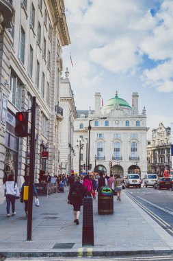 görünümü ve Piccadilly Circus Londra City mimarisini ce