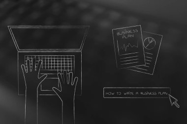 iş planı belgeleri yanında laptopp kullanıcı ve nasıl yapılır ile ama