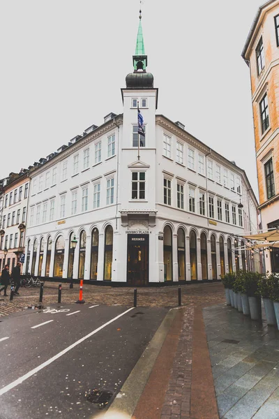 Arkitektur och byggnader av gatorna i Copenhagen featuri — Stockfoto