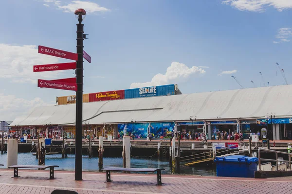 Detail van Darling Harbour in Sydney Central Business District — Stockfoto