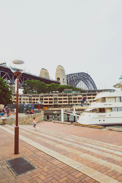 Vista detallada del barrio de The Rocks en Sydney CBD — Foto de Stock