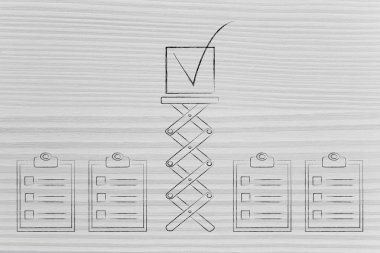 listeleri yapmak görevleri ve büyük boy kene üzerinde haşhaş ile grup 