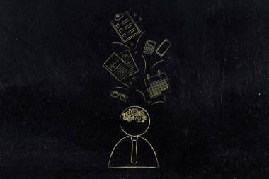 gearwheel mekanizması metafor onun baş ve iş o adamla