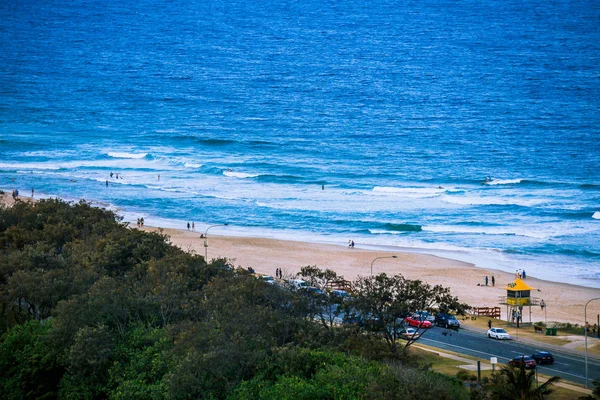 Linia brzegowa wszystko Surfers Paradise-Gold Coast w Queensland — Zdjęcie stockowe