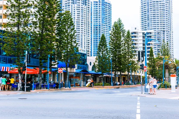 Details van het centrum van de stad in Surfers Paradise op de Goudkust — Stockfoto