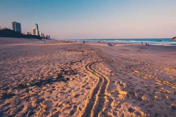 A strand és a táj, Surfers Paradise, a Gold Coast — Stock Fotó