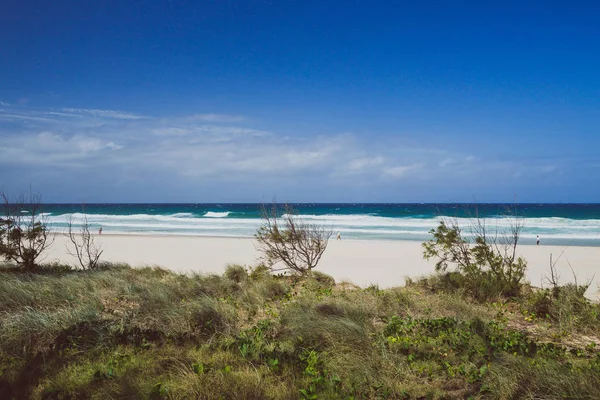 La playa y el paisaje en Surfers Paradise en la Costa Dorada — Foto de Stock