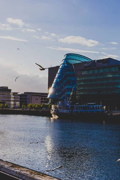 Dublín Irlanda Mayo 2018 Vista Del Centro Convenciones Dublín Desde — Foto de Stock