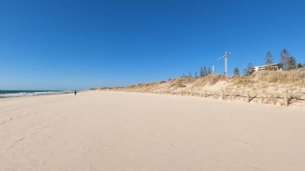 Περθ Δυτική Αυστραλία Ιανουαρίου 2020 Θέα Στην Παραλία Του Scarborough — Αρχείο Βίντεο