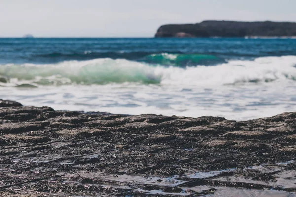 Vy över Tessalated Pavement i Eaglehack Neck i Tasman — Stockfoto