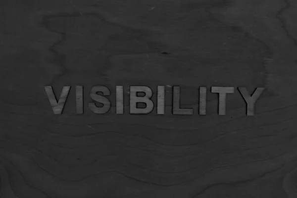 Visibility message on desk with monotone editing, concept of bui — Stock fotografie