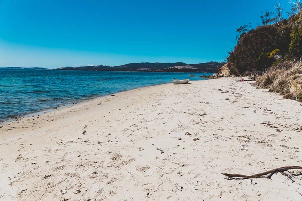 Legacy Beach Tasmania Február 2020 Vad Tasmán Táj Érintetlen Türkiz — Stock Fotó