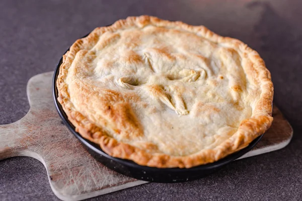 Recettes Alimentaires Saines Base Plantes Tarte Berger Végétalien Aux Lentilles — Photo