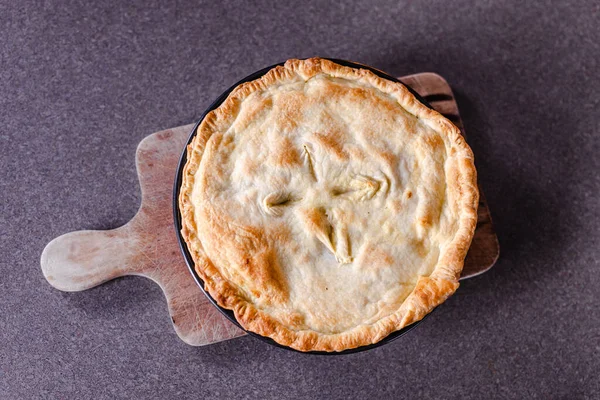 Recettes Alimentaires Saines Base Plantes Tarte Berger Végétalien Aux Lentilles — Photo