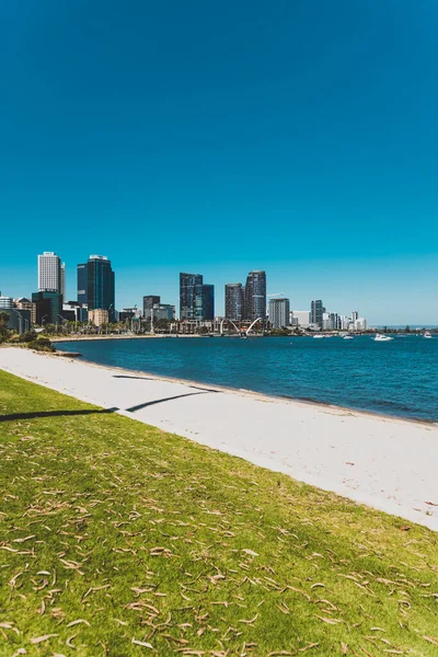 Perth Western Australia Diciembre 2019 Vista Del Horizonte Costa Del —  Fotos de Stock