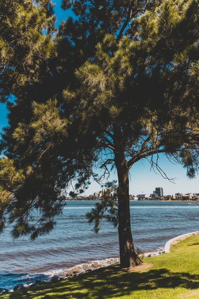 Perth Austrália Ocidental Dezembro 2019 Vista Para Horizonte Litoral Swan — Fotografia de Stock