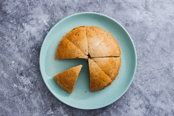 Conceito Saudável Receitas Alimentos Base Plantas Pão Banana Vegan Com — Fotografia de Stock