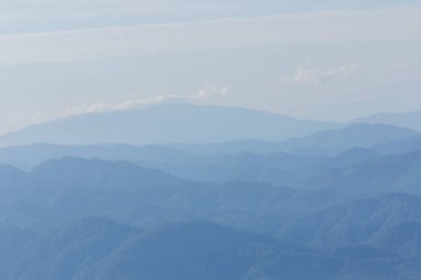 sabah görünümünden dağ, pha daeng Milli Parkı chiangmai