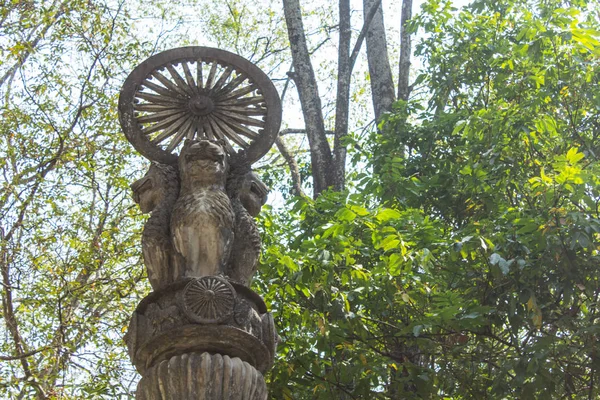 Pillars of Ashoka in Wat Umong, Chiangmai Thailand — Stock Photo, Image